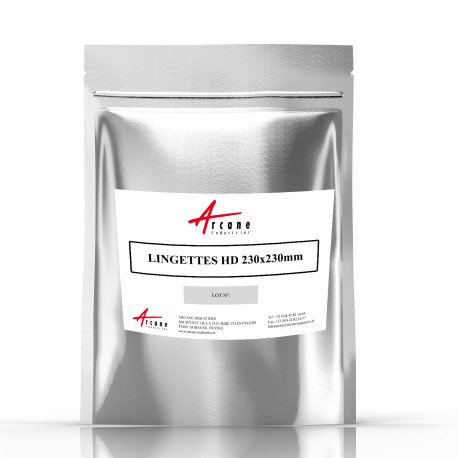 Sachet 25 lingettes sèches haute densité 23x23cm