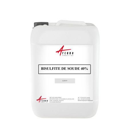 Bisulfite de soude 40% ou hydrogénosulfite de sodium CAS 7631-90-5 Bidon 25kg