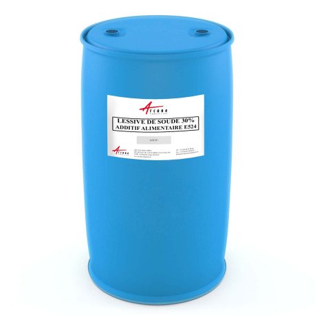 Lessive de Soude 30% Grade Alimentaire E524 - CAS 1310-73-2 Fut 266kg