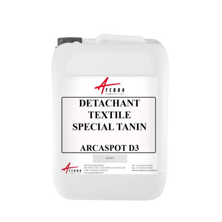 Détachant textile spécial tache tanin 20L