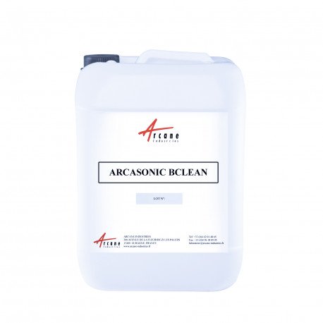 Détergent Alcalin Basique pour Acier Fonte Céramique Verre ARCASONIC BCLEAN Bidon 20L