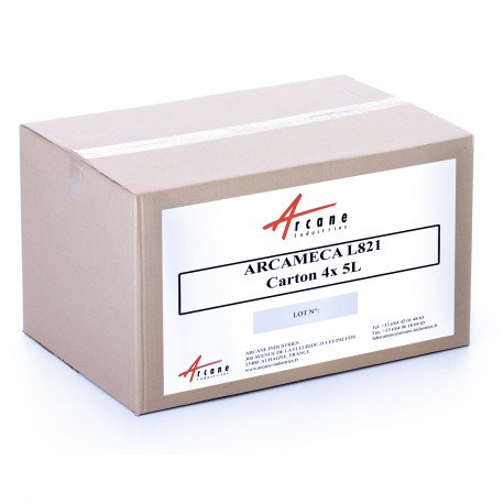 Détergent Lessiviel Alcalin Tous Métaux pour Machine à Laver ARCAMECA L821 Carton 4x5L